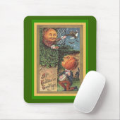 Vintage singender Kürbismann Mousepad (Mit Mouse)