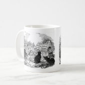 Vintage Singing Cats Kaffeetasse (Vorderseite Links)