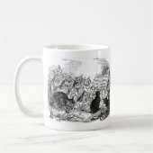 Vintage Singing Cats Kaffeetasse (Links)