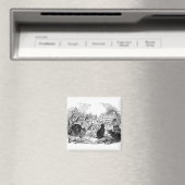 Vintage Singkatzen Magnet (In Situ (Geschirrspüler))