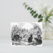 Vintage Singkatzen Postkarte (Stehend Vorderseite)