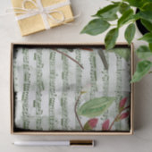 Vintage Singvögel auf Noten Seidenpapier (Geschenk)