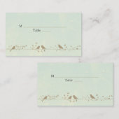 Vintage Singvögel Hochzeit Platzkarten (Vorne/Hinten)
