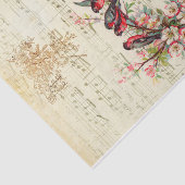 Vintage Singvögel Seidenpapier (Ausschnitt)