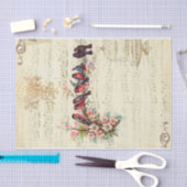 Vintage Singvögel Seidenpapier (Handwerk)