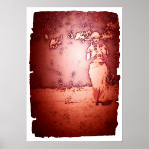 Vintage Sinti und Roma-Frau Poster