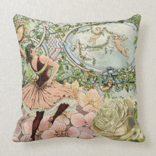 Vintage Sinti und Roma-Tanzen-Eintagsfliegen Kissen
