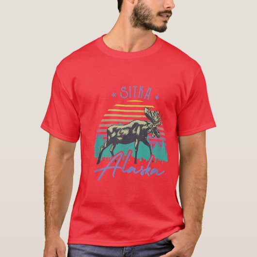 Vintage Sitka Alaska T-Shirt (Vorderseite)