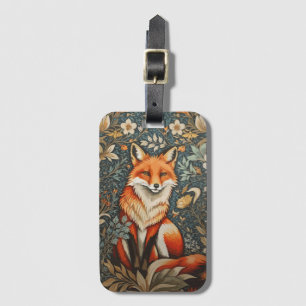 Vintage sitzender Fuchs, inspiriert von William Mo Gepäckanhänger
