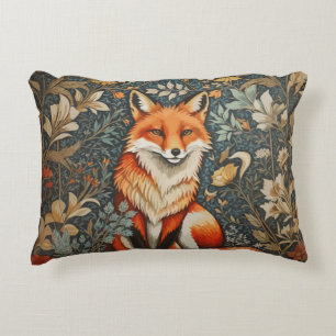 Vintage Sitzender Fuchs William Morris Inspiriert Dekokissen
