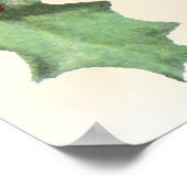 Vintage Sitzkarte Poster (Ecke)