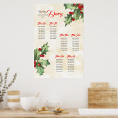 Vintage Sitzkarte Poster (Küche)