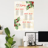 Vintage Sitzkarte Poster (Heimbüro)