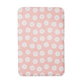 Vintage Sixties Mod Flower Rosé Badematte (Vorderseite Vertikal)