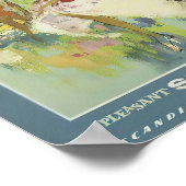 Vintage Skandinavien Reisewerbung Poster (Ecke)