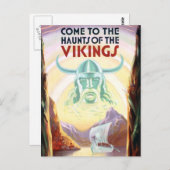 Vintage Skandinavien Vikings Reisen Postkarte (Vorne/Hinten)