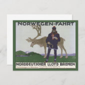 Vintage skandinavische Reise nach Norwegen (Vorne/Hinten)