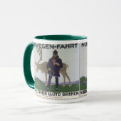 Vintage skandinavische Reise nach Norwegen Tasse (Vorderseite Links)