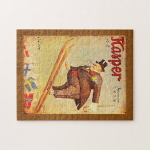 Vintage skandinavische Zigarren-Anzeige Puzzle