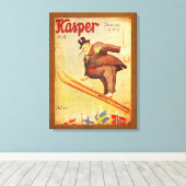 Vintage skandinavische Zigarrenanzeige Leinwanddruck (Insitu (Holzboden))