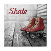 Vintage Skate Fliese (Vorderseite)