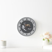 Vintage Skate Runde Wanduhr (Zuhause)