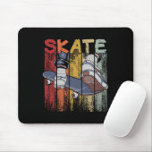 Vintage Skate - Skateboarding Skater Gift Vintage Mousepad (Mit Mouse)
