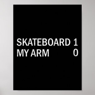 Vintage-Skateboard 1 Mein Arm 0 Skateboarding Skat Poster