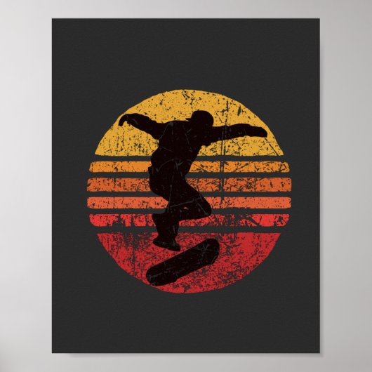 Vintage Skateboard Poster (Vorne)