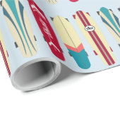 Vintage Skateboards Geschenkpapier (Rolleneckpunkt)