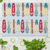 Vintage Skateboards Geschirrtuch (Gefaltet)