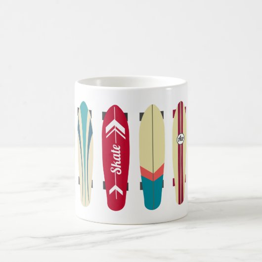 Vintage Skateboards Kaffeetasse (Mittel)