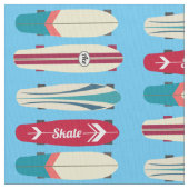 Vintage Skateboards Stoff (Nahaufnahme)