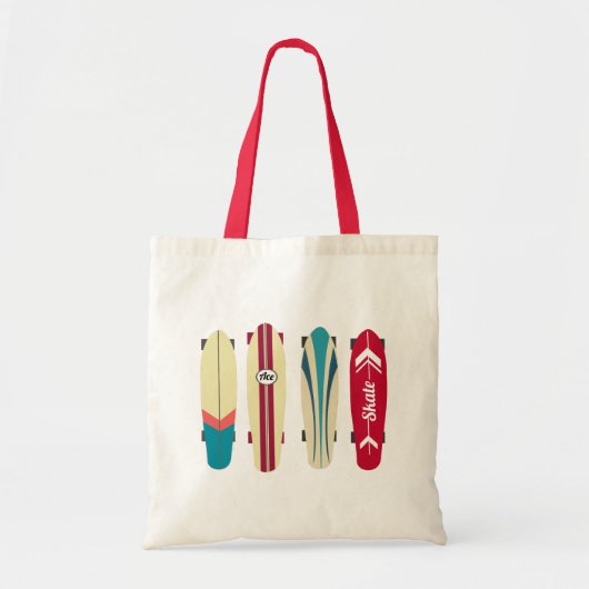 Vintage Skateboards Tragetasche (Vorne)