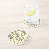 Vintage Skeleton Diagramme Getränkeuntersetzer (Seite)