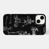 Vintage Skeleton Illustration Phone Case iPhone Hülle (Rückseite (Horizontal))