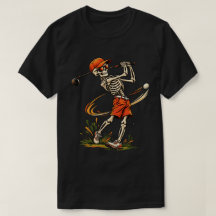 Vintage Skelett-Golfer Golfschwung