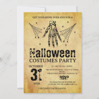 Vintage-Skelett-Hand-Halloween-Kostenfeste Party
