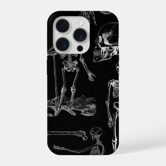 Vintage-Skelett-Illustration Handyhülle iPhone 15 Pro Hülle