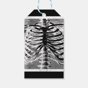 Vintage Skelett Knochen Torso Körper Halloween Geschenkanhänger