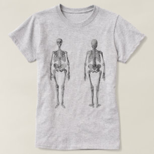 Vintage-Skelett-T-Shirt T-Shirt