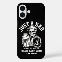 Vintage-Skelett-Vater-Kam-Zurück-Milch-Vatertag iPhone 16 Hülle