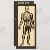 Vintage Skelettabbildungen, gereift (Vorne/Hinten)