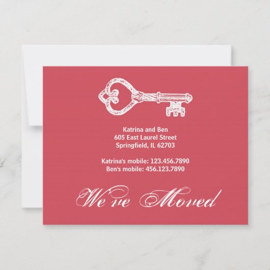 Vintage Skelettankündigung Ankündigung (Vorderseite)