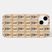 Vintage Skelettdefinition Case-Mate iPhone Hülle (Rückseite (Horizontal))