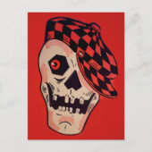 Vintage Skelettdekoration Postkarte (Vorderseite)