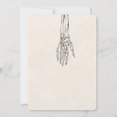 Vintage Skelette 2 Knochenabkühlung Halloween-Part Einladung (Rückseite)