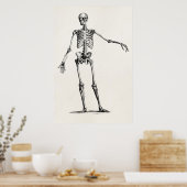 Vintage Skelettfräsen 1800er Jahre Retro Anatomie Poster (Küche)