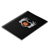 Vintage Skeletthandschuhe Herbstsonne Notizblock (Linke Seite)