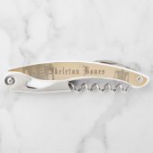 Vintage Skelettknochen Halloween-Korkenschraube Kellnermesser (Vorderseite)